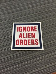 IGNORE ALIEN ORDERS Sticker Joe Strummer The Clash Punk Rock New Wave NEW