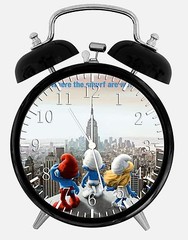 The Smurfs Alarm Desk Clock 3.75″ Room Office Decor X41 Nice For Gift