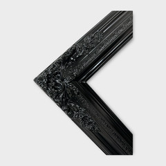 20 x 30 In Stock – Ready to Ship, compo Xl ornate corners wood frame,gloss black