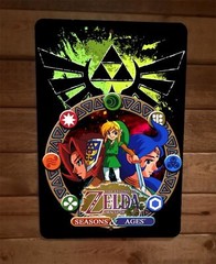 The Legend of Oracle of Zelda Seasons and Ages 8×12 Metal Wall Sign Video Game
