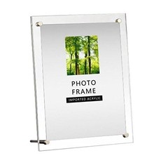 Modern Acrylic Photo Frame – Desktop/Free Standing (8X10 Inch)
