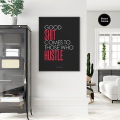 Motivational Poster, Hustle Always, Motivational Wall Art, Motivational Quotes