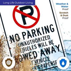 No Parking Symbol Unauthorized Vehicles Will Be Towed Sign,