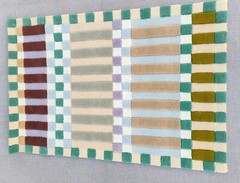 Hoxton Hand-Tufted Wool Rugs Modern Geometric Design Checkered Pattern Carpets