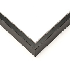12×15 Frame Black Real Wood Picture Frame Width 1 inches | Interior Frame Depth