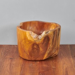 Teak Fruit Bowl Reclaimed Teak 8.3» Tall Solid Teak Root Bowl Home Decor
