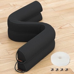 Versatile 30″ Door Draft Blocker 2 Pack Cotton Polyester Easy Install