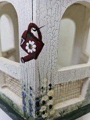 Large Gazebo Hanging Or Free Standing Hand Painted Spring/Summer Decoration