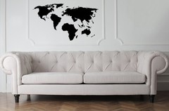 World Map Travel Office Bedroom Living Wall Sticker Graphic Vinyl Home Kid décor
