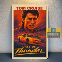Days of Thunder – Tom Cruise Movie Metal Poster -Collectable Sign- Size:20x30cm