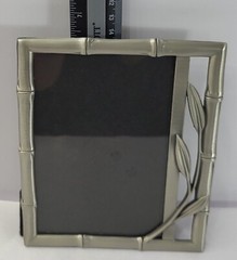Bamboo Pewter Vertical or Horizontal 4×6 Inch Photo Frame