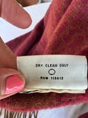Vintage Noble Excellence Peruvian Alpaca & Wool 65×50 Throw Blanket Maroon
