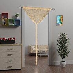 Macrame Curtain Boho Doorway Window Wall Decor Fiber Yarn Art Handwoven Hanging