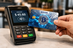 Platinum Bitcoin Crypto Debit Card Credit Card Skin Vinyl Sticker
