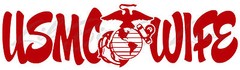 USMC WIFE VINYL DECAL – STICKER MARINE CORPS UNITED STATES MARINE WIFE