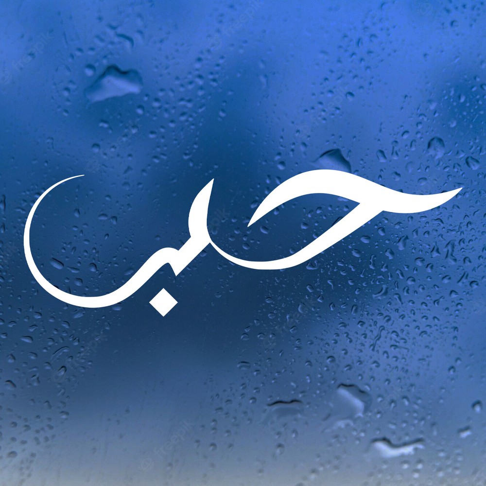 Love in Arabic Calligraphy Vinyl Decal – Script Hubb – Die Cut Sticker