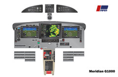 Piper Meridian G1000 Cockpit poster 24in x 36in
