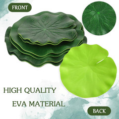 6Pcs Fake Lily Pads, 3 Sizes Floating Artificial Lily Pads Decorations