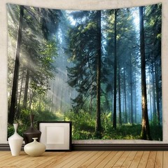 Extra Large Landscape Tapestry Forest Wall Hanging Art Nature Background Wall
