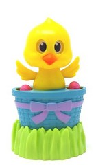 New Solar Powered Dancing Easter Chick in Basket
