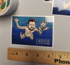 VLADIMIR ZELINSKI STICKERS ANTI WAR SAVE UKRAINE 🇺🇦