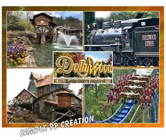DOLLYWOOD photo fridge MAGNET 4 X 3 inches TRAVEL