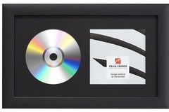 Craig Frames CD Display Frame Black 7×12 Album Wall Mount Matted Glass Holder