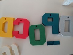 3D Printed Letter A–Z | Custom Initial | Brick‑Style Block Decor | Any Color