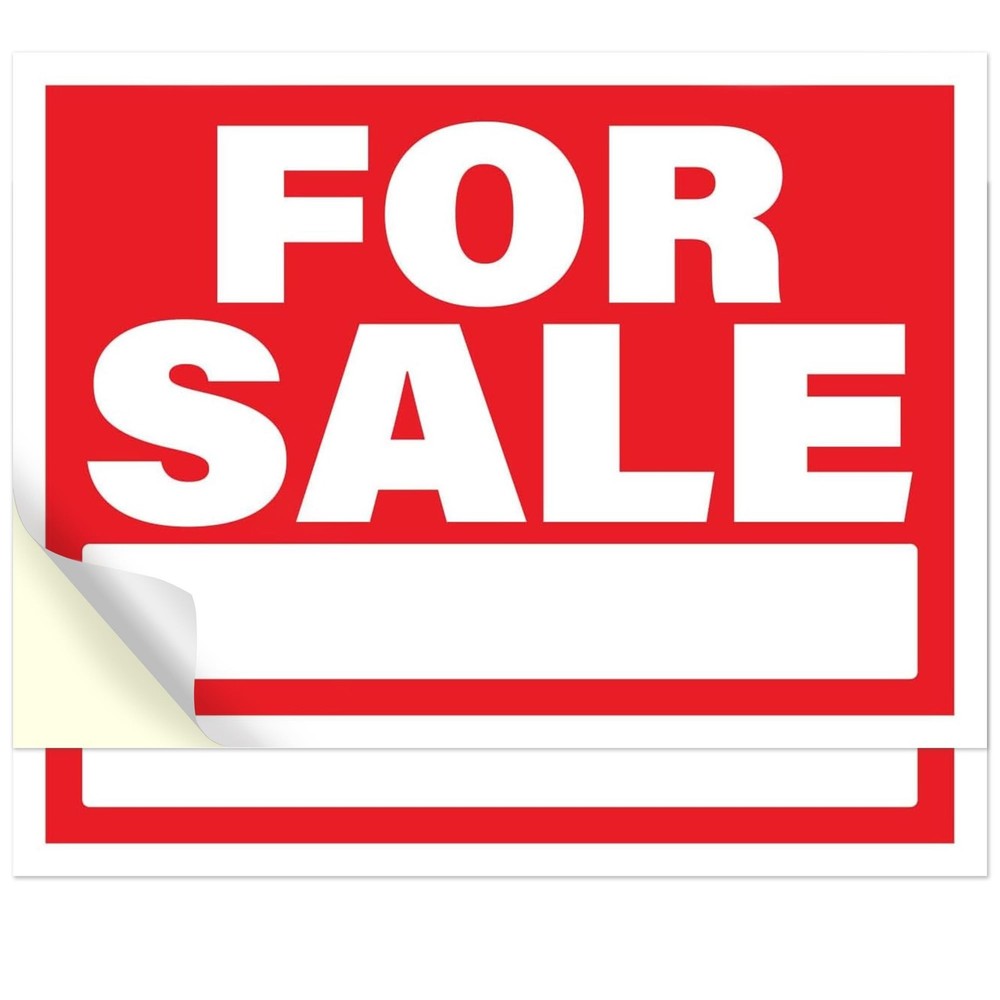 For Sale Signs for Vehicles Sticker 2pcs | Self Stick On For Sale Sign for Ca…