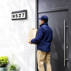 Solar LED Address Sign Waterproof Outdoor Lighted House Number