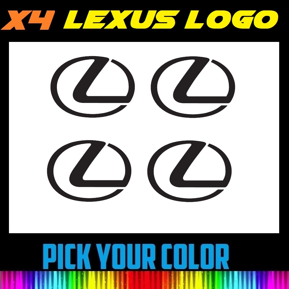 x4 2″ 3″ 4″ 6″ 8″ LEXUS Logo Vinyl Decal Wheel, Car, WINDOW Sticker FREE SHIP