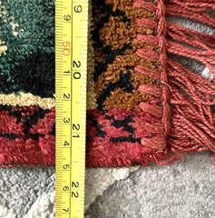 SPANISH THEME MATADOR Tapestry Wall Art Bull Fight Rug Velvet Fringe 40×22” VTG