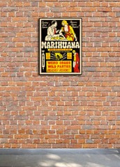 Marijuana 1930s Smoking Reefer Madness Vintage Style Movie Poster – 18×24