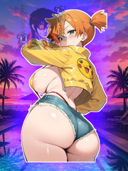 Adult Anime Waifu Pokemon Misty/ Kasumi 6″ Vinyl Sticker