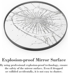 Black Round Wall Mirror Bathroom Mirrors Over Sink Circle Mirror for Bathroom
