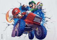 Super Mario Brothers Removable Wall Sticker 21″x 14.5″ 3D Decal Kids Home Decor