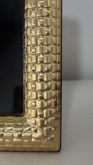 Reed & Barton Watchband Gold Picture Frame, 5” X 7” Traditional Elegance