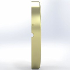 Aptations Kimball & Young Optional Lens For LED Lighted Mirror, Brushed Brass