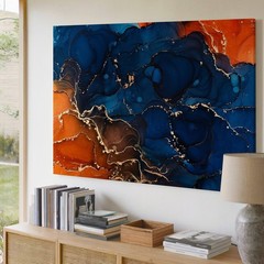 Mesmerizing Abstract Composition Featuring A Rich Interplay Of Deep Wall Art