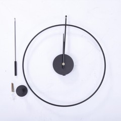 Modern Round Wall Clock Unique Design Silent Quartz Movement For Office, Study