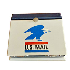 U.S. Mail Wooden Mail Holder With Opening Hutch Door «Custom Made» USA Colors