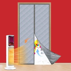 Thermal Insulated Magnetic Door Curtain (Fits Door Opening 36 x 96 in, Actual