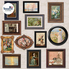 12 Pcs Vintage Picture Frames for Wall or Tabletop Display Ornate French Country