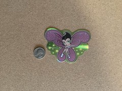 2003 Y2K ODM ZUM Brand Imports Prism Holo Girl Power Vending Sticker Fairy Girl