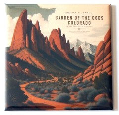 Garden of the Gods Colorado FRIDGE MAGNET travel poster souvenir