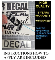 Custom Made Decal Vinyl for mdeguz85 -Size and color as shown in picture