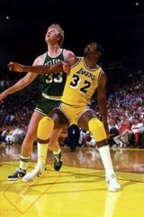 525250 LARRY BIRD MAGIC JOHNSON NBA BASKETBALL 24×18 WALL PRINT POSTER