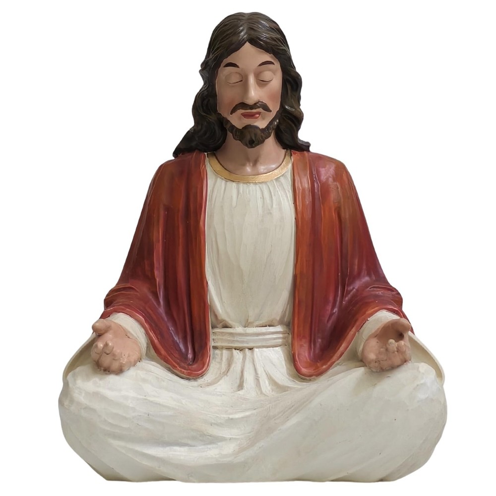 Jesus Christ Statue – 6 Inches Jesus Meditating Statue Home Tabletop Altar De…
