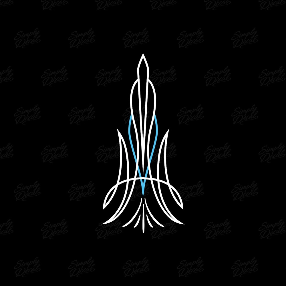 Hot Rod Pinstripe Decal – Vinyl Pinstripe Scrolls for Car Truck and Motorcycle