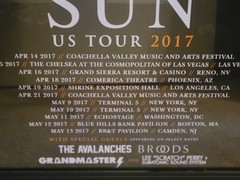 Original Empire of the Sun 2017 U.S. Concert Tour Poster in a black wooden frame